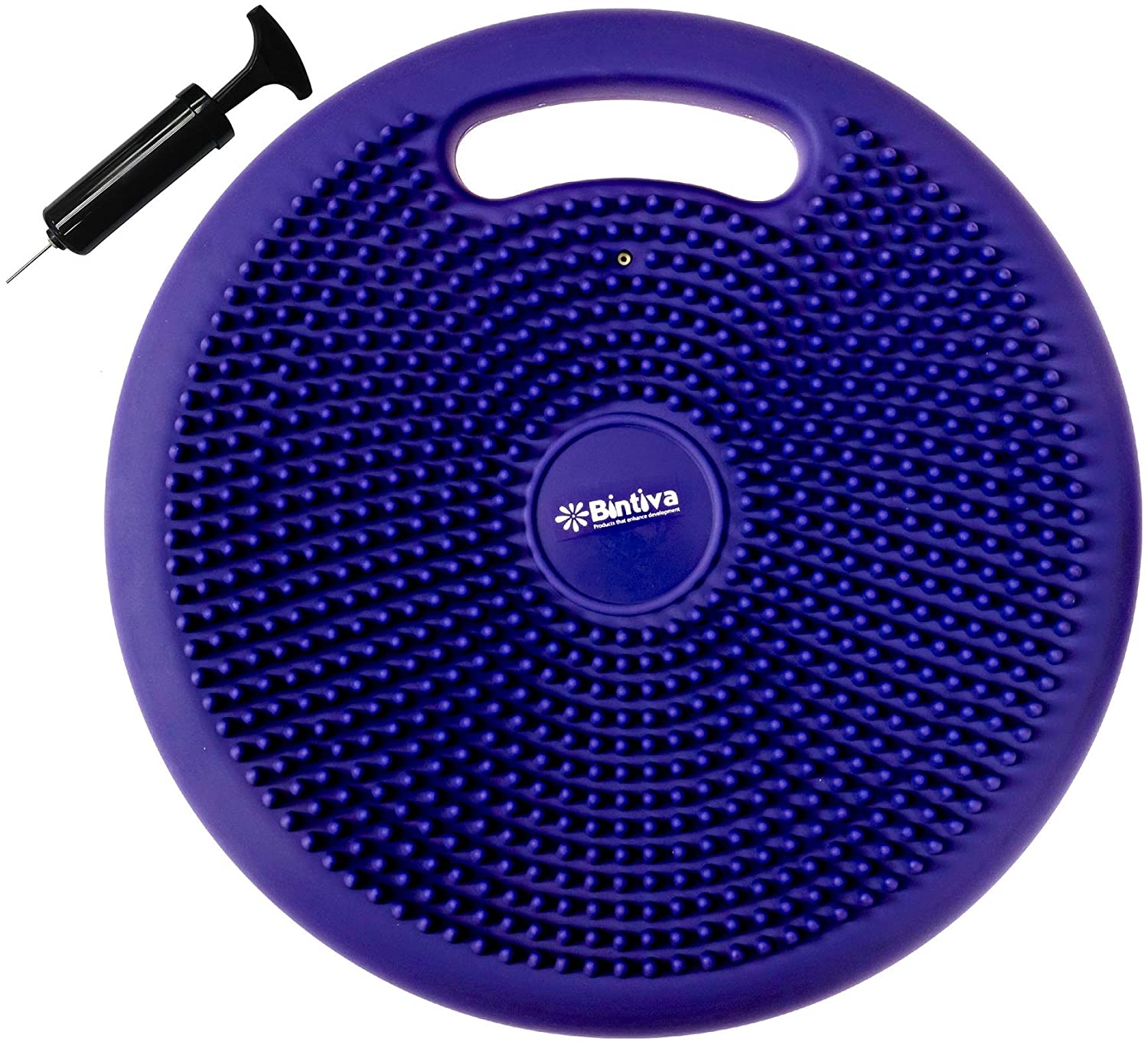 bintiva Inflated Stability Wobble Cushion Including Free Pump/Exercise Fitnes... bintiva Inflated Stability Wobble Cushion Including Free Pump/Exercise Fitnes...